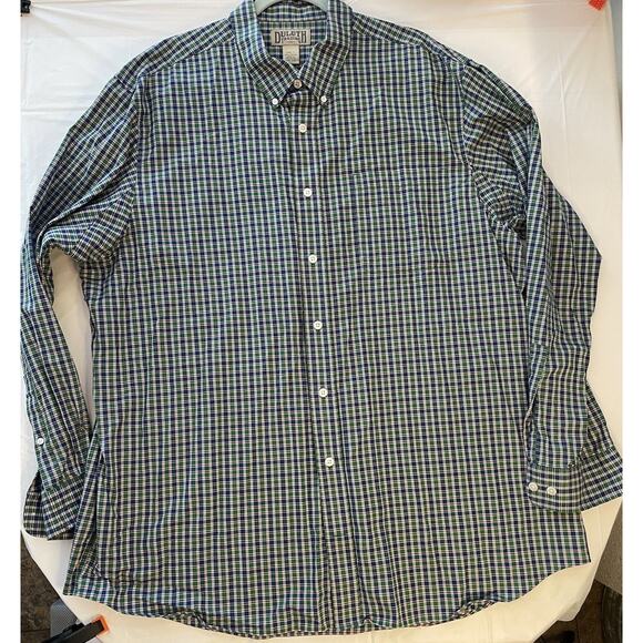 Duluth Trading Co Flannel Plaid LS Button Up Shirt Mens Size 2XL Tall Relaxed - Picture 2 of 9